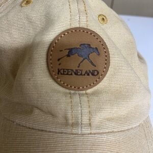 Keeneland Beige Cap with Logo